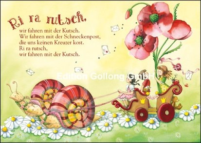 Edition Gollong Nina Chen Fröhliche Weichnachten Engel Postkarte Glitzer DIN A6 