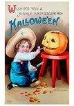 Victorian Halloween Postcard | A.N.B. - Wishing you a highly entertaining Halloween Victorian Halloween Postcard | A.N.B. - Wishing you a highly entertaining Halloween