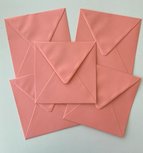 Set of 5 Envelopes 145x145 - Coral Set of 5 Envelopes 145x145 - Coral
