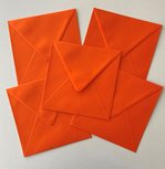 Set of 5 Envelopes 145x145 - Orange Set of 5 Envelopes 145x145 - Orange