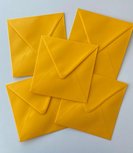 Set of 5 Envelopes 145x145 - ocher yellow Set of 5 Envelopes 145x145 - ocher yellow