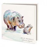 Card folder with envelopes - square: Wild animals, Michelle Dujardin Card folder with envelopes - square: Wild animals, Michelle Dujardin