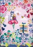Mila Marquis Double Card | Cat and girl read a book Mila Marquis Double Card | Cat and girl read a book