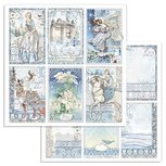Paper Sheet Stamperia - 30,5 x 30,5 - Rounds - Winter Tales Cards Paper Sheet Stamperia - 30,5 x 30,5 - Rounds - Winter Tales Cards