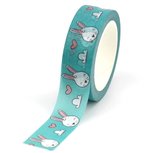 Washi Masking Tape | Bunnies with clouds and hearts Washi Masking Tape | Bunnies with clouds and hearts