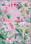 Mila Marquis Double Card | Woman with bleeding heart Mila Marquis Double Card | Woman with bleeding heart