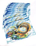 Chinese zodiac Dragon postcard - by Dreamchaserart Chinese zodiac Dragon postcard - by Dreamchaserart