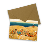 Party in the dunes - Postcard with envelope by Esther Bennink Party in the dunes - Postcard with envelope by Esther Bennink