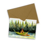 Otter treasure - Postcard with envelope by Esther Bennink Otter treasure - Postcard with envelope by Esther Bennink