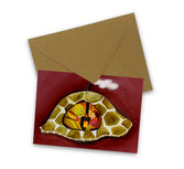 Tortoise tea - Postcard with envelope by Esther Bennink Tortoise tea - Postcard with envelope by Esther Bennink