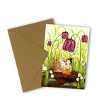 Snake’s head fritillary - Postcard with envelope by Esther Bennink Snake’s head fritillary - Postcard with envelope by Esther Bennink