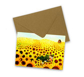 Sunflower field - Postcard with envelope by Esther Bennink Sunflower field - Postcard with envelope by Esther Bennink