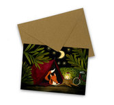 Camping - Postcard with envelope by Esther Bennink Camping - Postcard with envelope by Esther Bennink