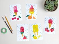 Postcard Set Summer ice cream by Heleen van den Thillart Postcard Set Summer ice cream by Heleen van den Thillart