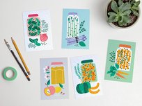 Postcard Set Pickled Veggies by Heleen van den Thillart Postcard Set Pickled Veggies by Heleen van den Thillart