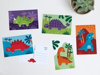 Postcard Set Cute Dinos by Heleen van den Thillart Postcard Set Cute Dinos by Heleen van den Thillart