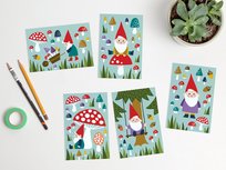 Postcard Set Happy Gnomes by Heleen van den Thillart Postcard Set Happy Gnomes by Heleen van den Thillart