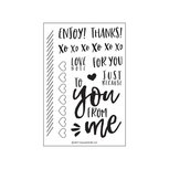 Clear Stamps Set - Handlettering | LOve Notes Stamp Set Clear Stamps Set - Handlettering | LOve Notes Stamp Set
