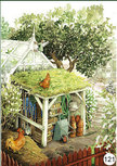 Inge Look Nr 121 Postcard Garden | Behind the greenhouse Inge Look Nr 121 Postcard Garden | Behind the greenhouse