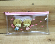 Amy and Tim Transparent Pencil Case Zipper Bag | Heart Amy and Tim Transparent Pencil Case Zipper Bag | Heart