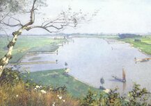 Museum Cards Postcard | The Rhine River from the Wageningse Berg, Hendrik Jan Wolter Museum Cards Postcard | The Rhine River from the Wageningse Berg, Hendrik Jan Wolter
