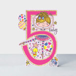 Rachel Ellen Designs Cards - Little Darlings - Age 5 Girl/Ballerina Rachel Ellen Designs Cards - Little Darlings - Age 5 Girl/Ballerina