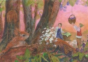 Postcard Daniela Drescher | Wat ritselt daar toch?