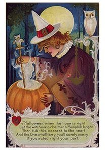 Victorian Halloween Postcard | Halloweenwens