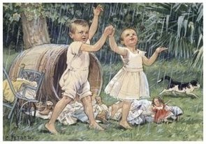 Postcard | Cornelis Jetses, Uit: Ot en Sien, Voor scholen in Indie