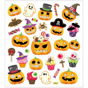 Halloween Pumpkin Seal Sticker