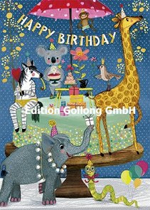 Mila Marquis Postcard | Happy Birthday (Tiere)