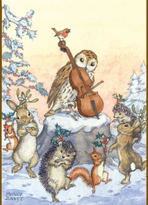 Postcard Molly Brett | A tune for Christmas