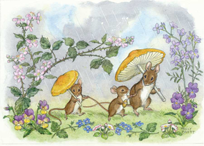 Postcard Molly Brett | 'Just a shower'