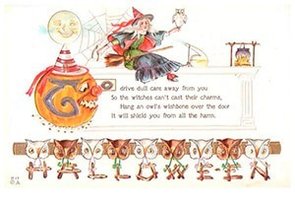 Victorian Halloween Postcard | Halloweenwens