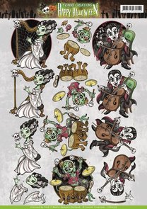3D Cutting sheet - Yvonne Creation - Happy Halloween - Happy Halloween
