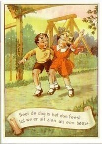 Postcard | Jacob Jansma: Uit: Naar de speeltuin