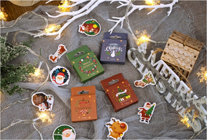 Sticker Flakes Box Yuxian | Merry Christmas