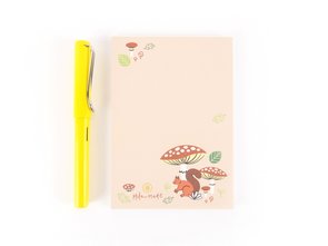 A6 Woodland Squirrels Memopad - Notepad by Mila Made