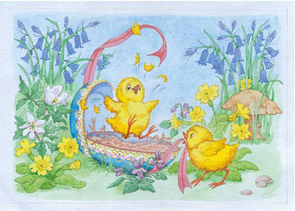 Postcard Molly Brett | Easter Chicks