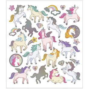 Seal Sticker with Silver Foil | Unicorn