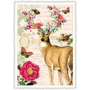 PK 769 Tausendschön Postcard | BLUMENHIRSCH