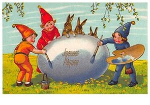 Victorian Postcard | A.N.B. - Vrolijk pasen