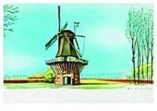 Postcard | Jan Lavies - Menukaart Holland-Amerika lijn