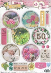 Studio Light Easy 3D Die-cut sheet A4 | Celebrate spring