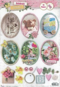 Studio Light Easy 3D Die-cut sheet A4 | Celebrate spring