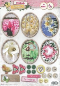 Studio Light Easy 3D Die-cut sheet A4 | Celebrate spring