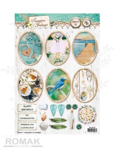 Studio Light Easy 3D Die-cut sheet A4 | Summer Feelings