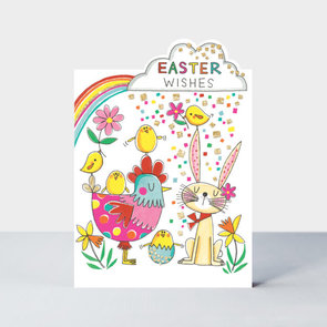 Rachel Ellen Designs Cards - Cherry on Top - Easter Wishes/Bunny, Chicken & Chicks