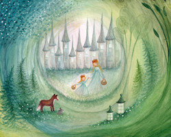 Postcard | Princess & Castle