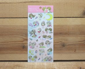 Amy & Tim clear stickers (Moon)